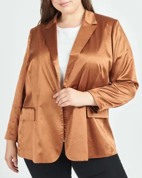 Addyson Notch Collar Blazer | LIGHT TAN