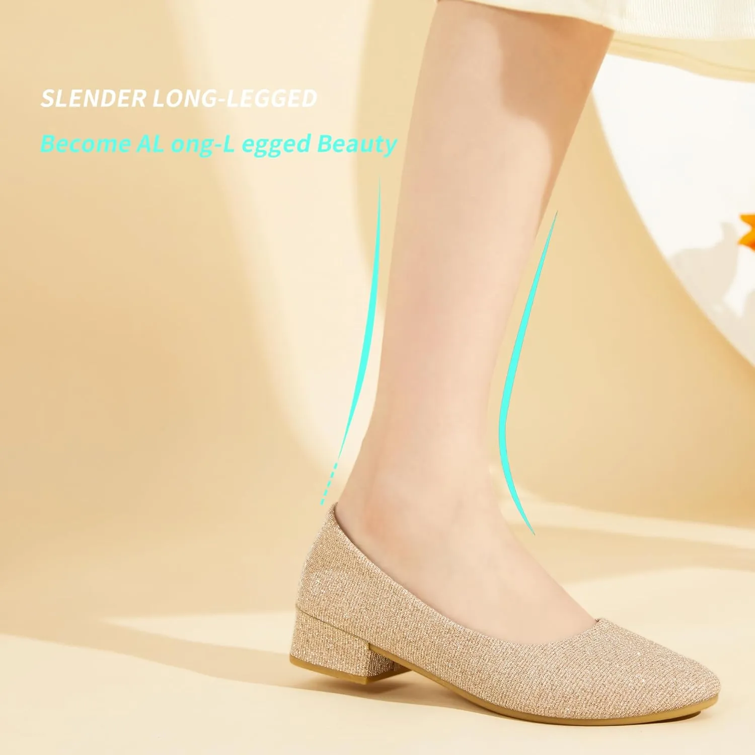ALTOCIS Women’s Low Block Chunky Heels Pumps Ladies Elegant Closed Round Toe Pumps Shoes Low Platform Office Pumps Shoes