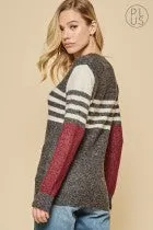 Andree by Unit Color Block Sweater PLUS SIZE-ARRIVING SOON!
