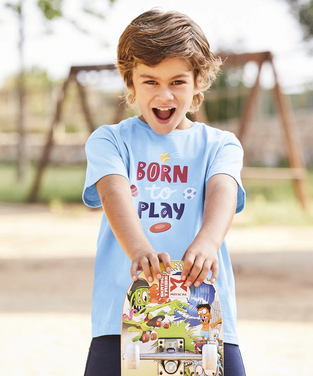 Azure Blue - Kids valueweight T