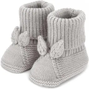 Baby Booties Newborn Babe First Walkers Knit Boots Warm Knit Crib Shoes Crochet Soft Infant Sock for Boy Girl