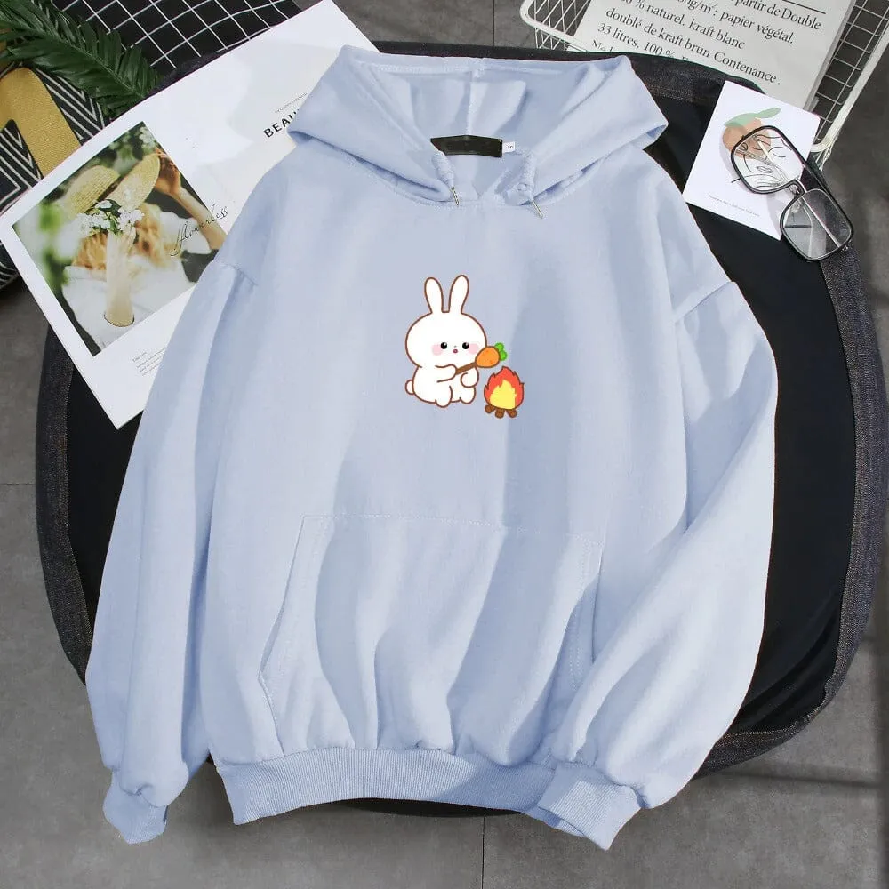 Camping Bun Bun the Bunny Soft Hoodie