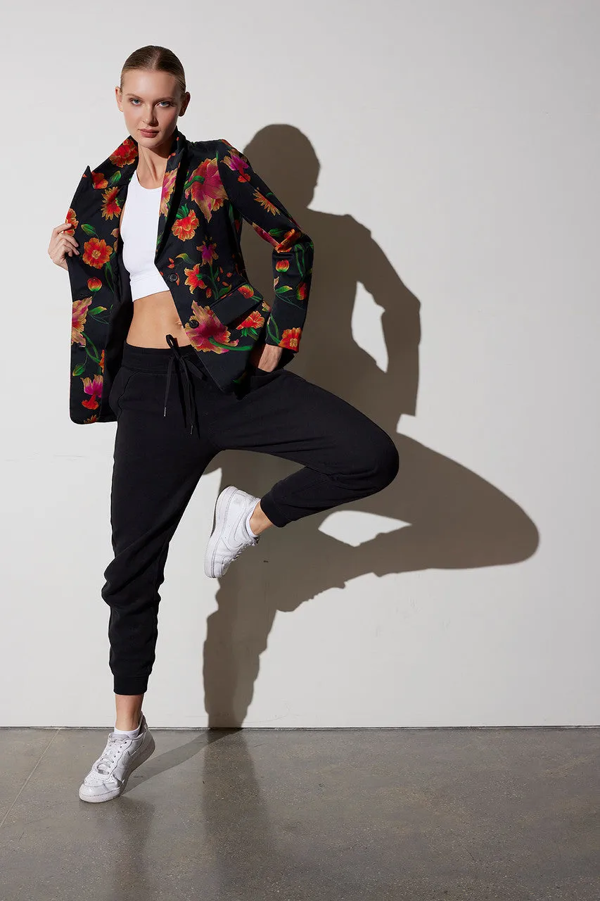 Chikayo-Cotton Sateen Tailored Blazer Jacket