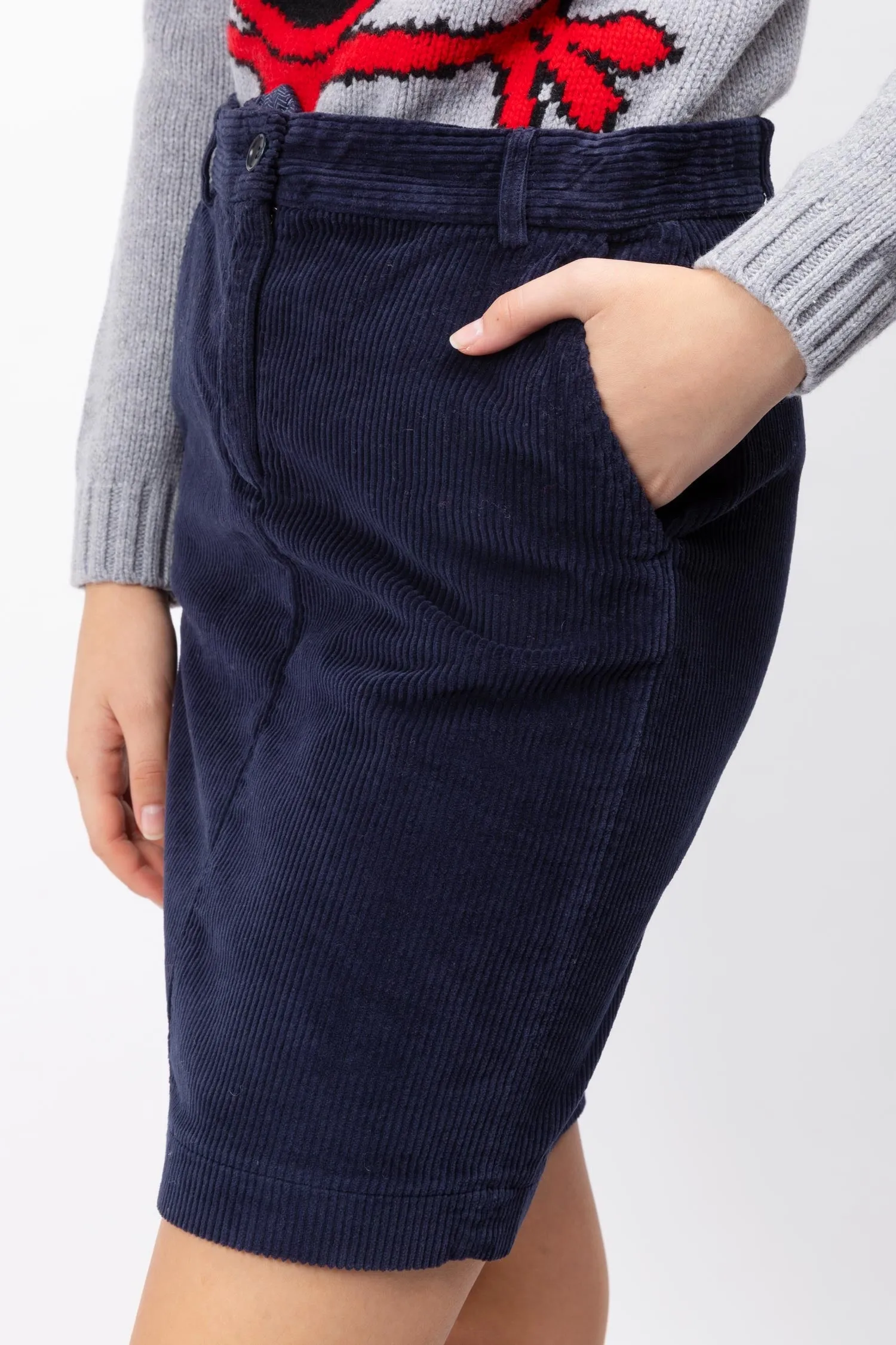 Corduroy Mini Skirt