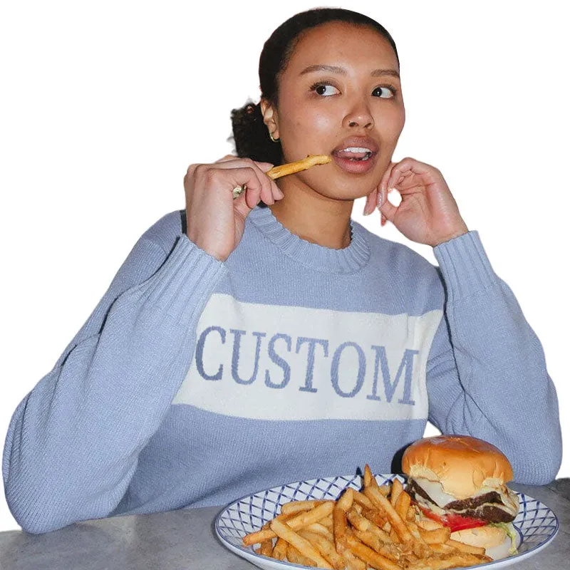 Custom 100% Cotton Retro Stripe Knit Sweater - OEM/ODM Knitwear Manufacturer