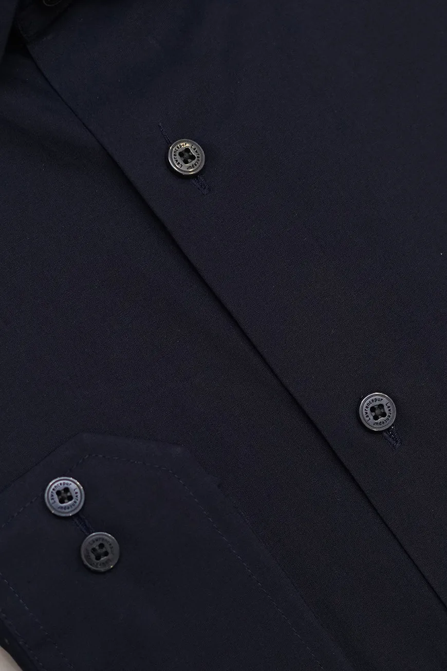 Formal Shirt - Alpha Navy Blue Plain