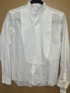 FORMAL SHIRT WHITE PIQUE BL