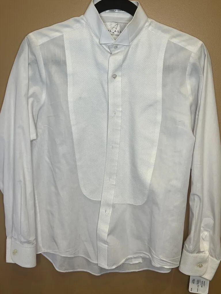 FORMAL SHIRT WHITE PIQUE BL