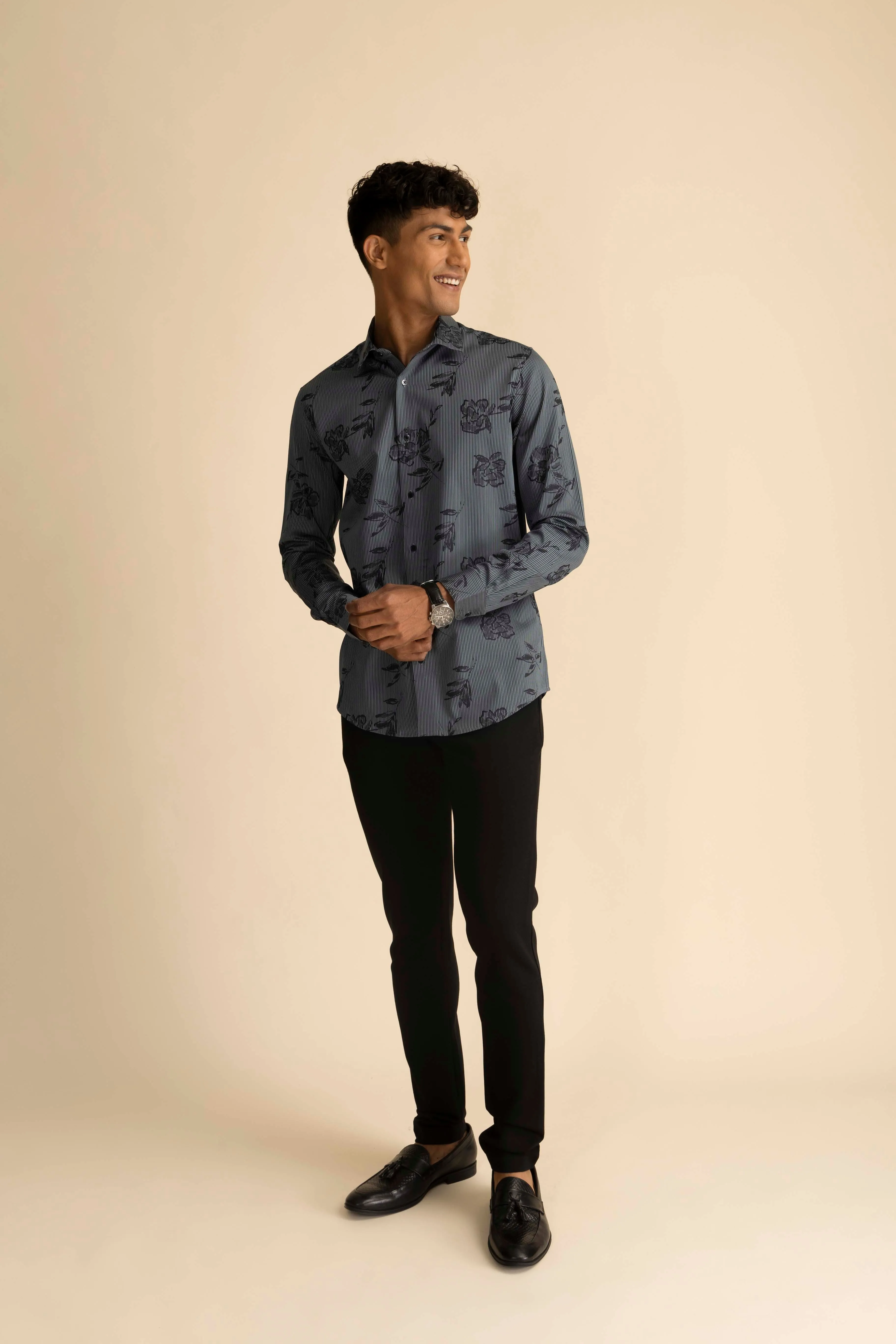 Grey Bloom Shirt EOSS
