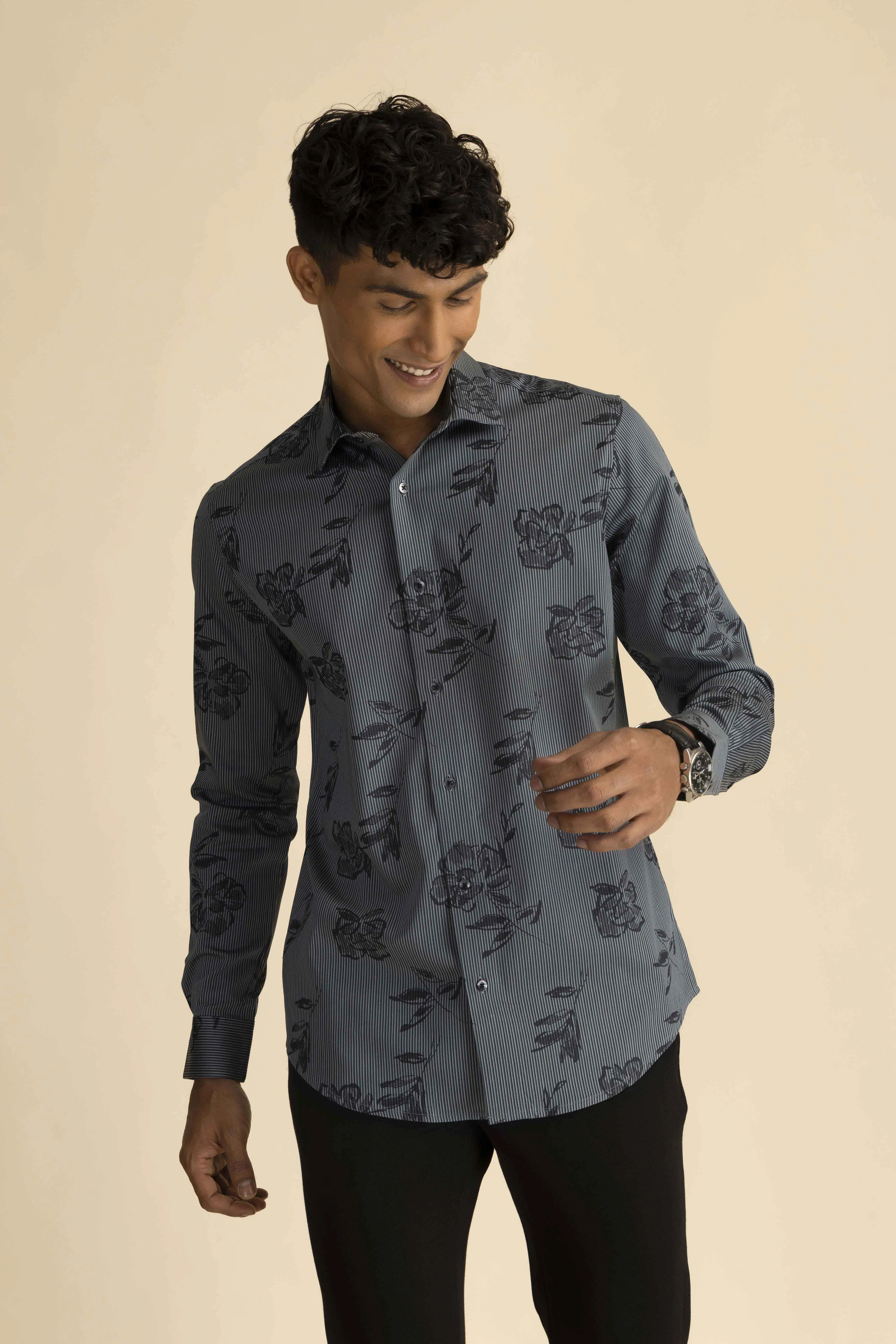 Grey Bloom Shirt EOSS