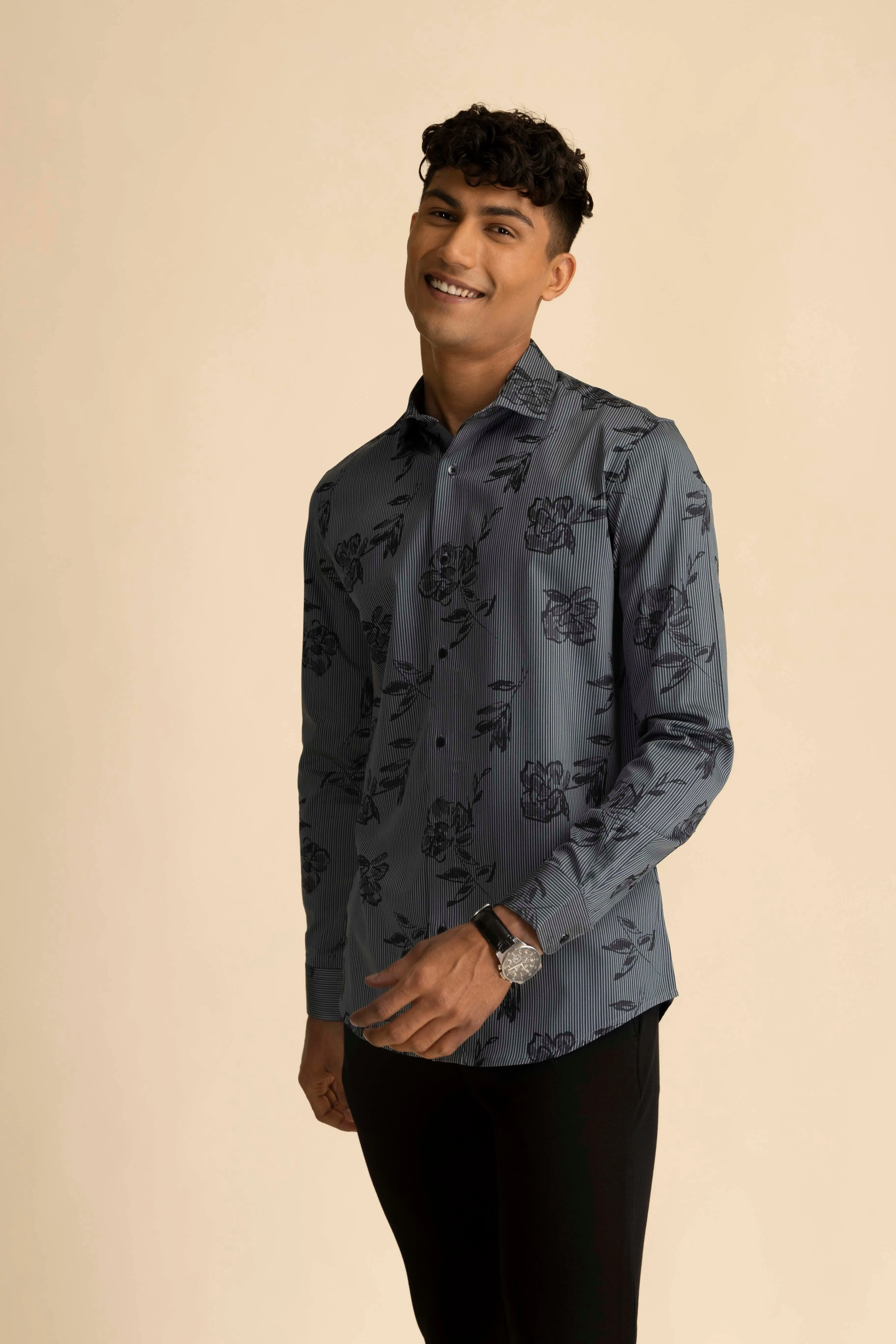 Grey Bloom Shirt EOSS