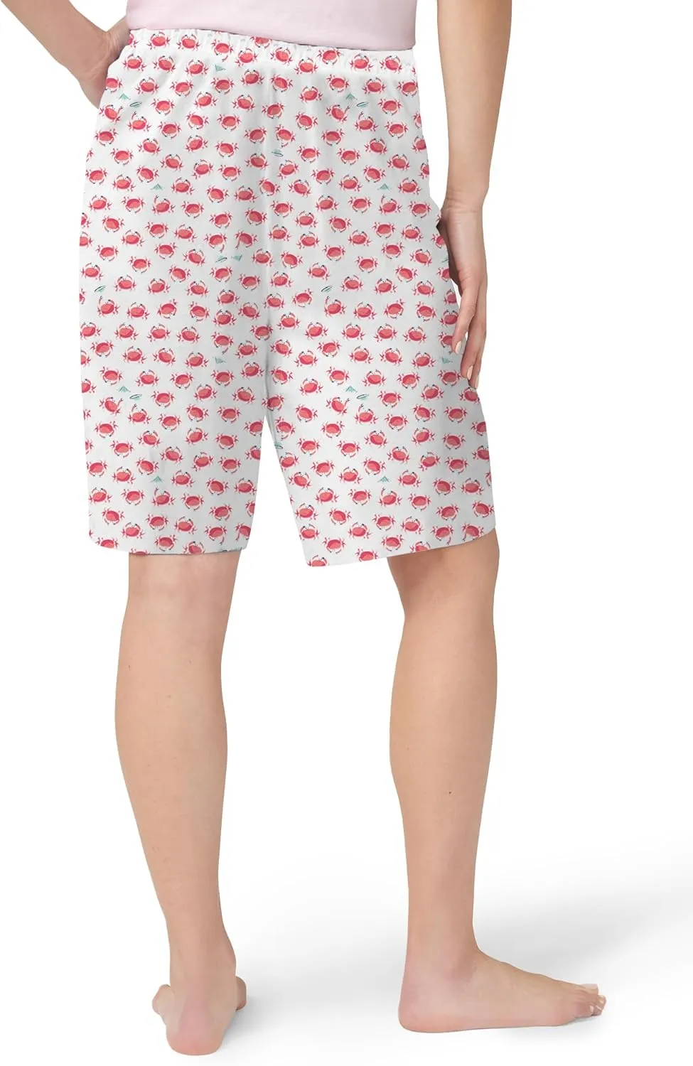 HUE Women's Summer Vacation Pajama Separates, Soft, Whimsical Print Pjs with Tropical Beach Themes, Flip Flops, Cocktails