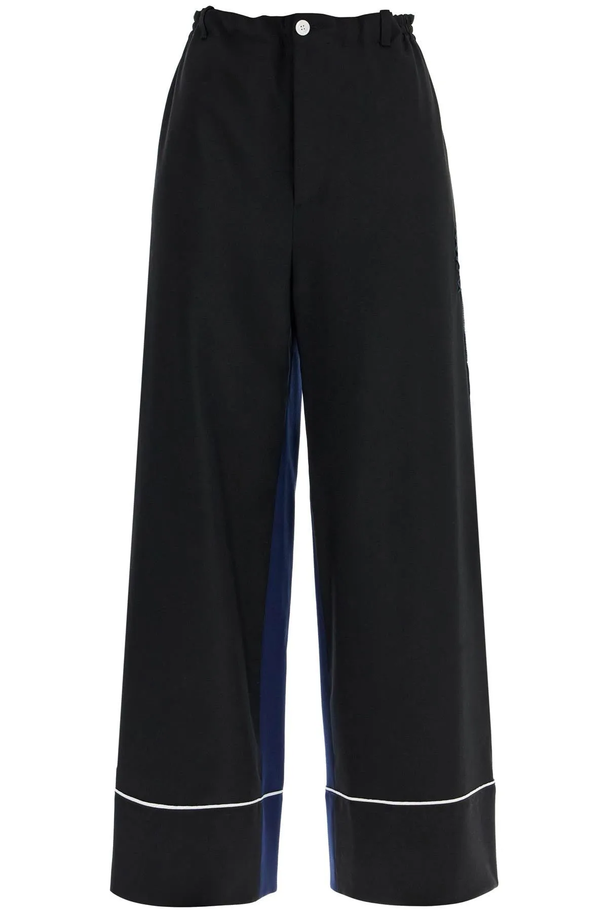 Marni elegant black virgin wool trousers