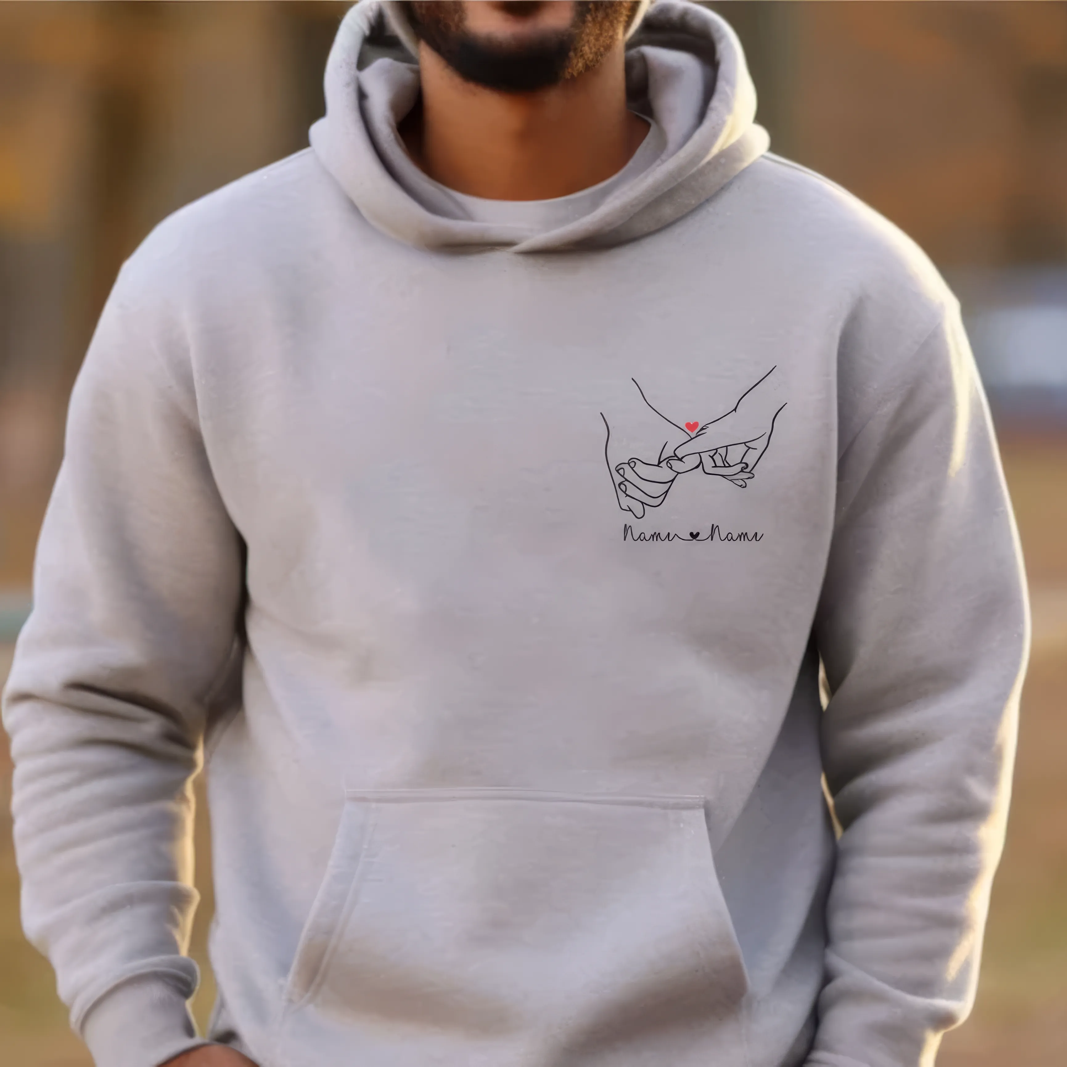 Matching Couple Hoodies - Pinky Promise Custom Embroidered Hoodies Sweatshirts for Couples