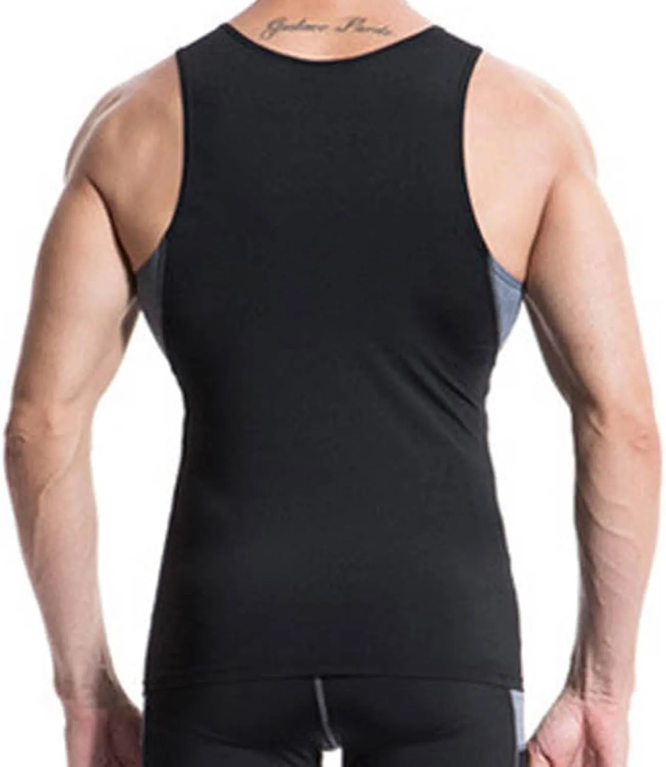 Mens Shaper Slimming Compression Shirt Shaperluv Body Athletic Exercise Vest Man Tight Big and Tall Gym Running Tank