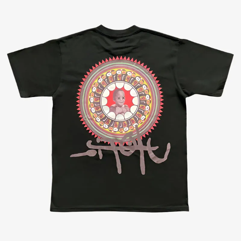 "UTOPIA" BLACK GRAPHIC TEES