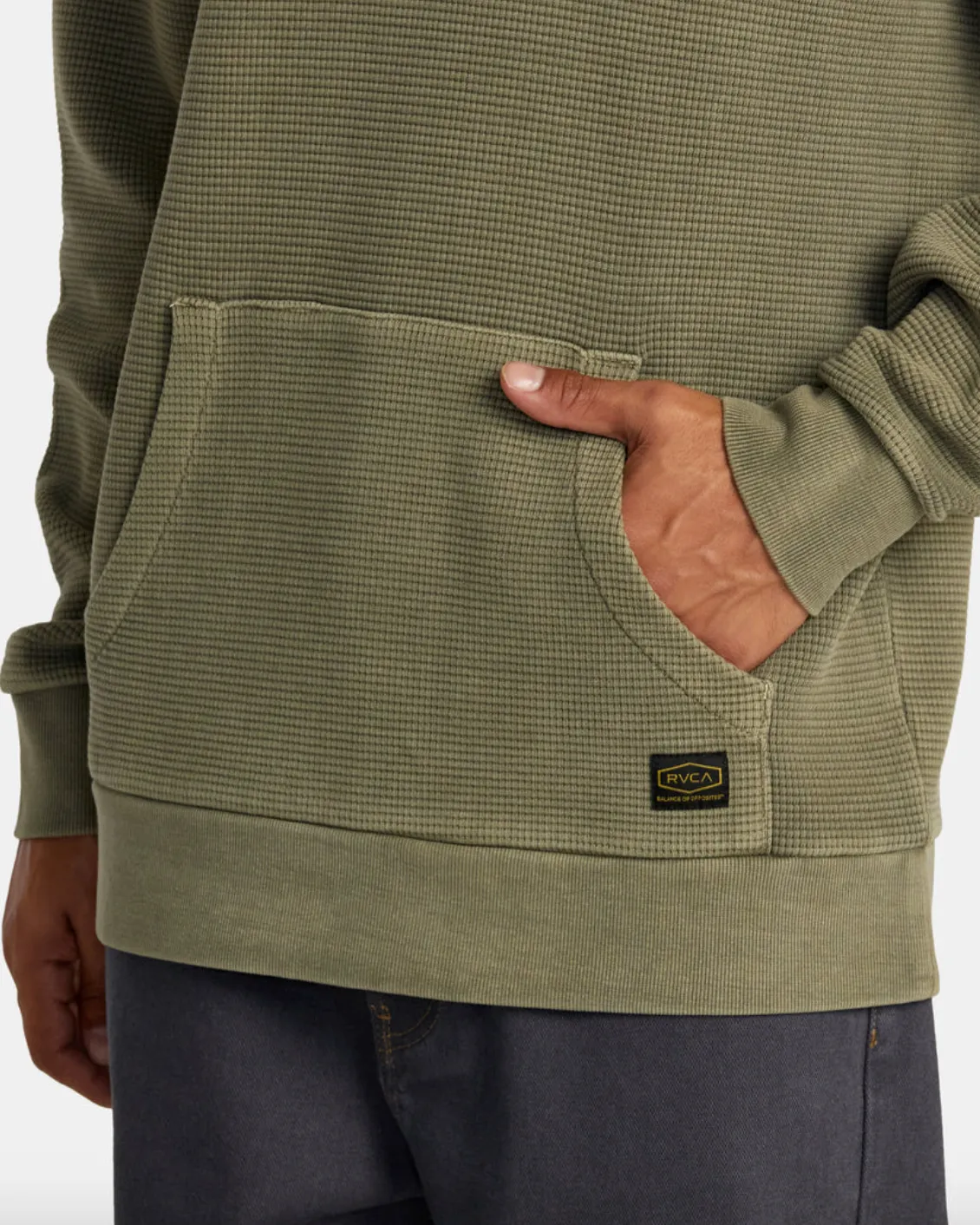 RVCA Dayshift Thermal Hoodie - Olive