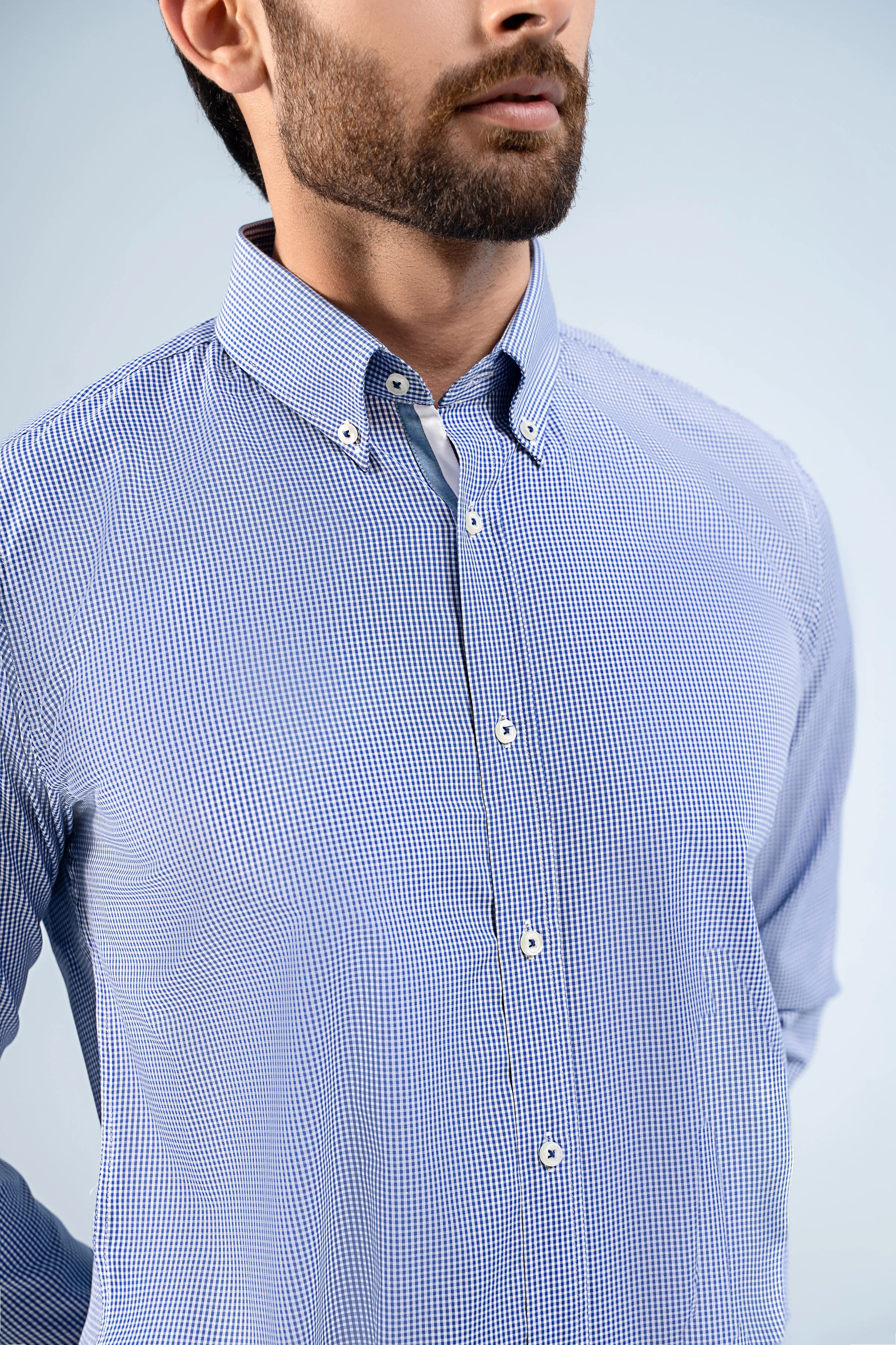SEMI FORMAL SHIRTS BLUE