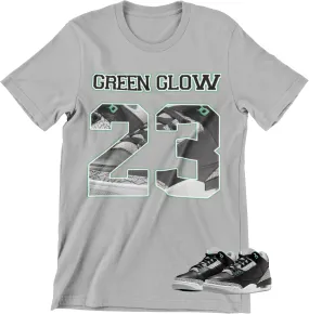 Shirt to Match Jordan 3 Green Glow Sneakers, Men's Graphic Tee.