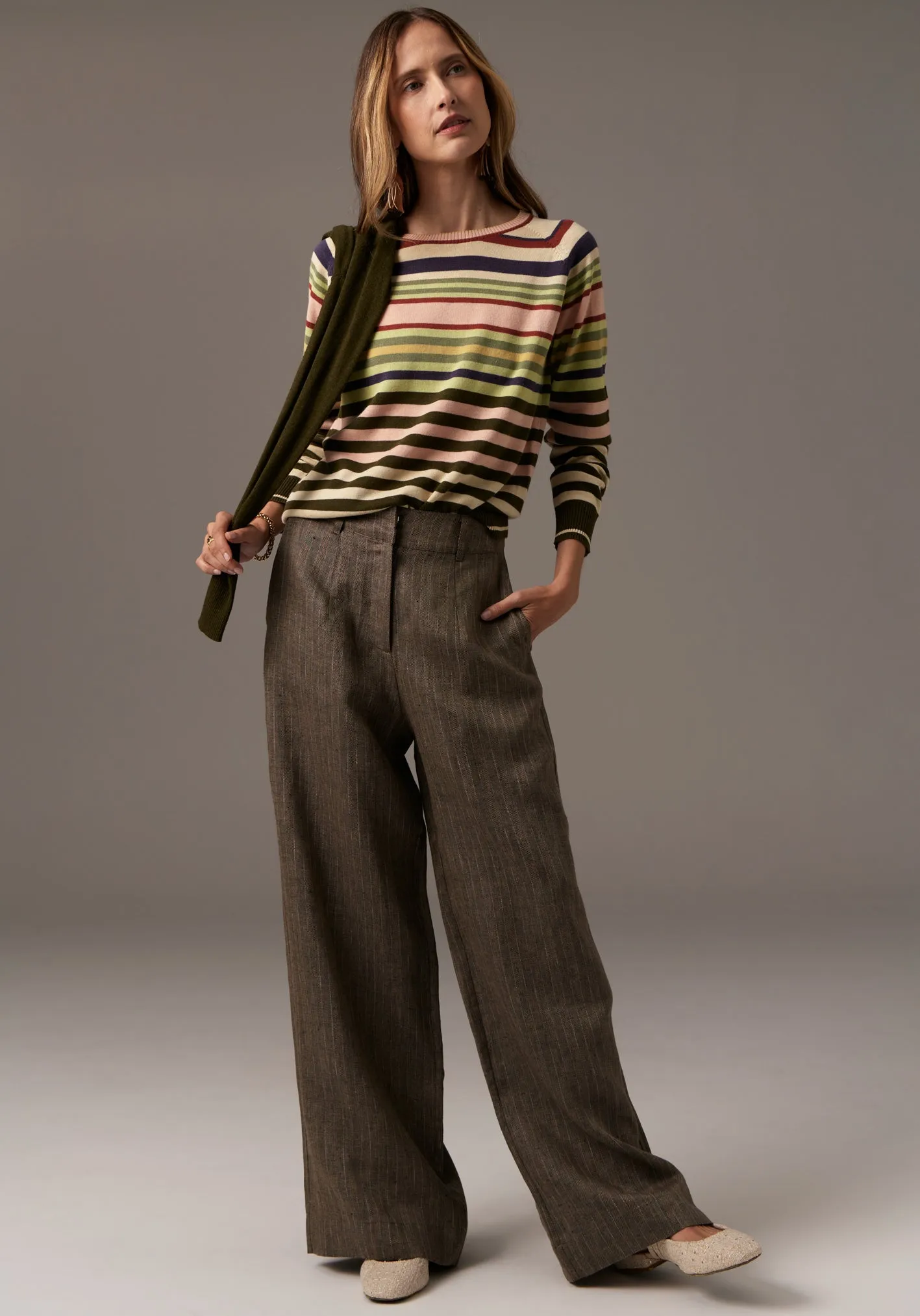Theo Pinstripe Pant