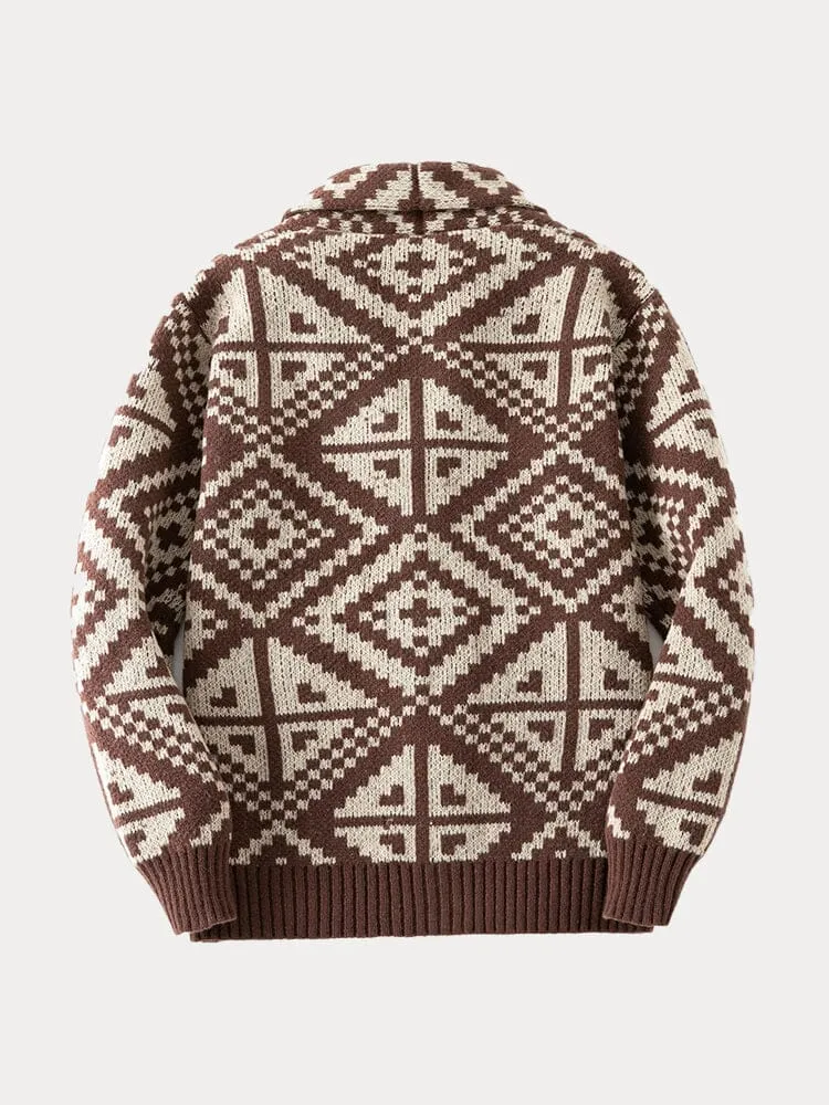 Trendy Shawl Collar Knit Cardigan