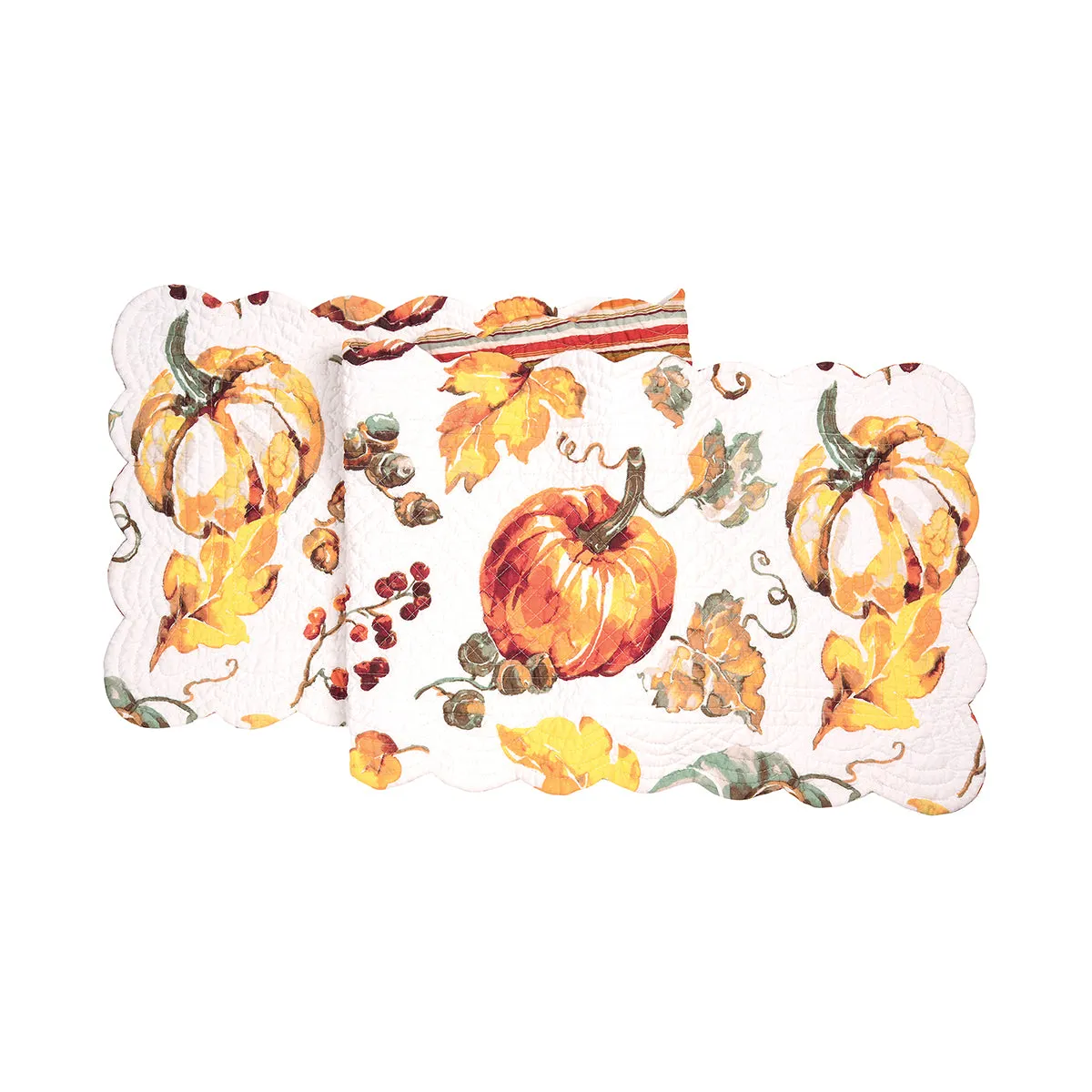 Watercolor Pumpkin Table Linens
