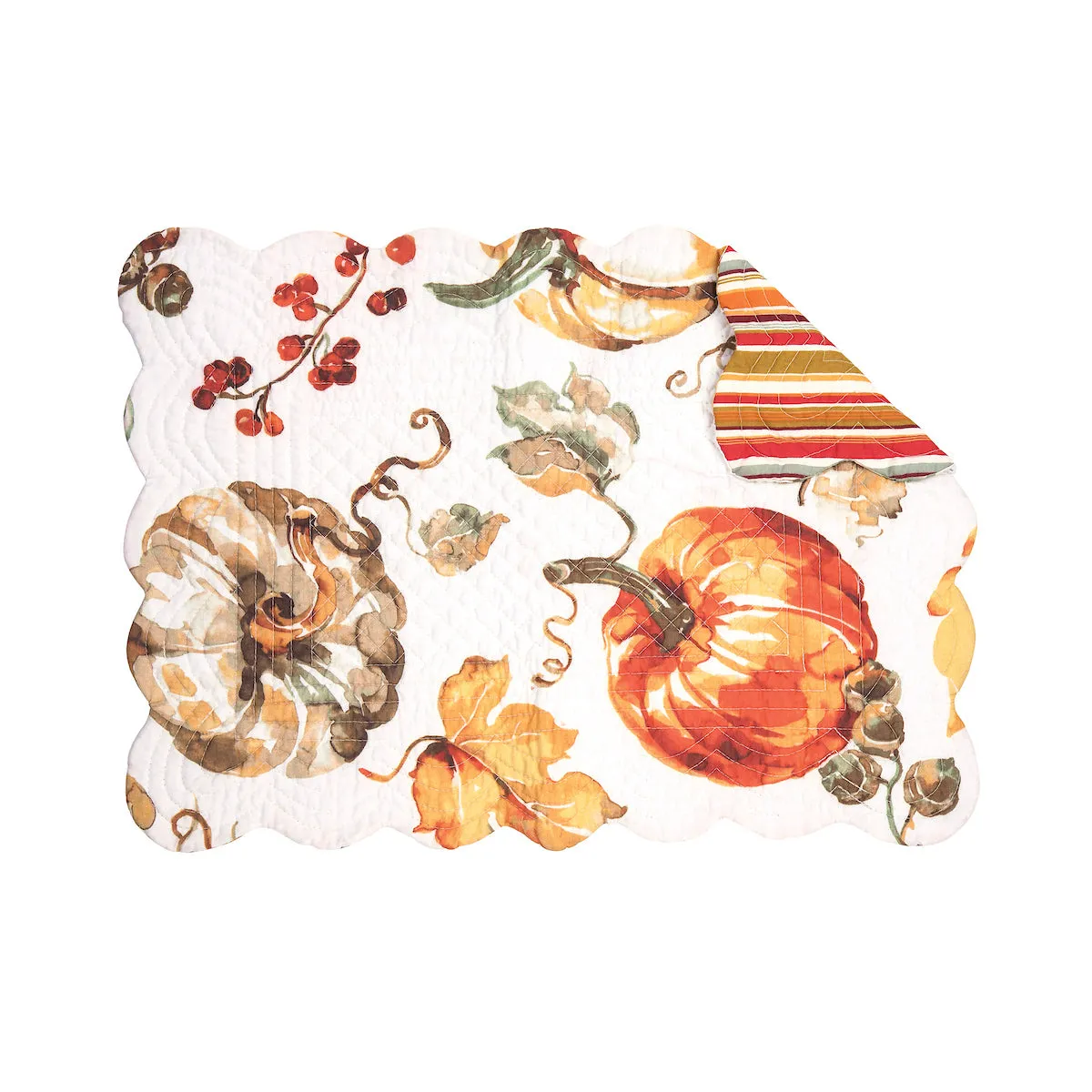 Watercolor Pumpkin Table Linens