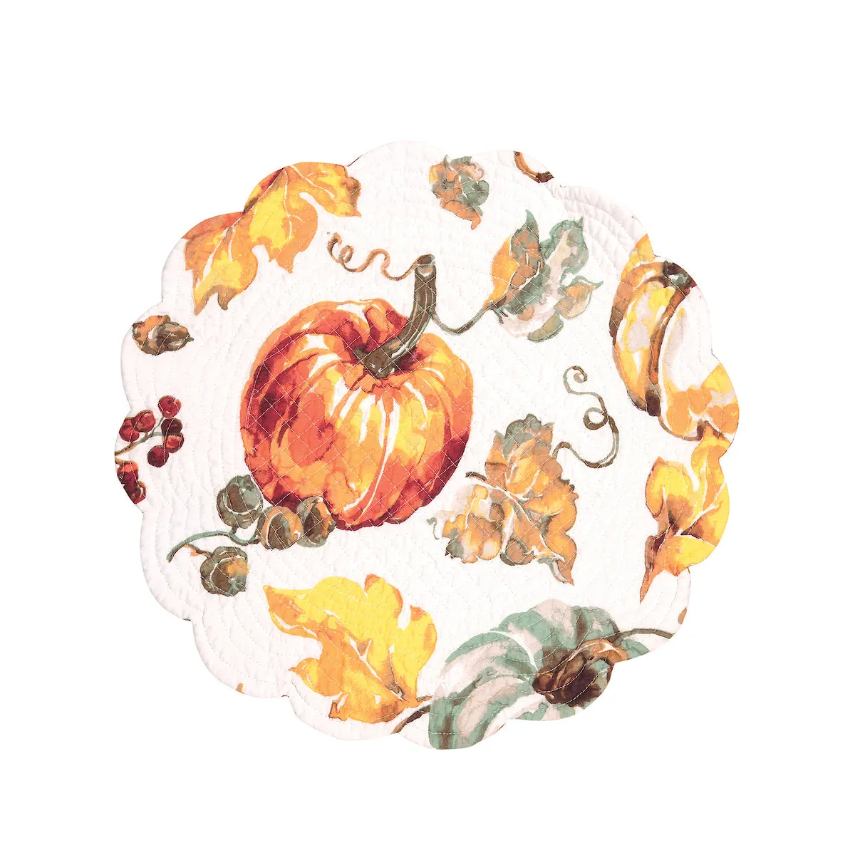 Watercolor Pumpkin Table Linens