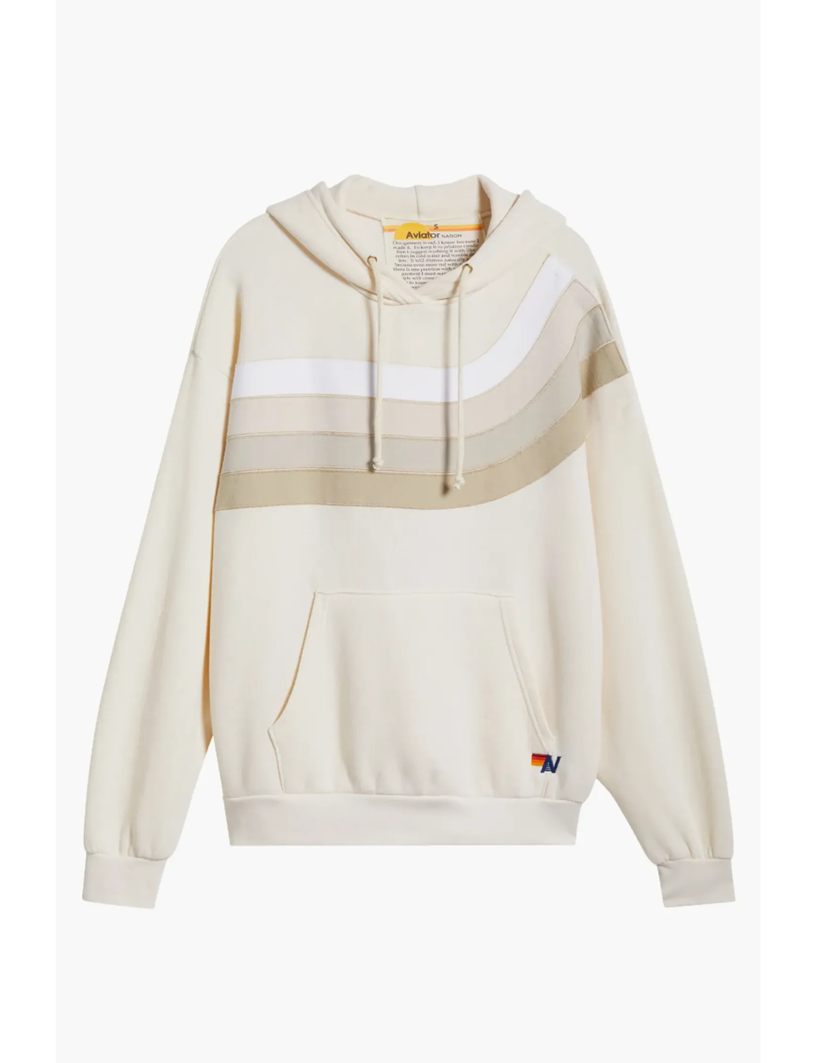 Wave 4 Relaxed Pullover Hoodie, Vintage White