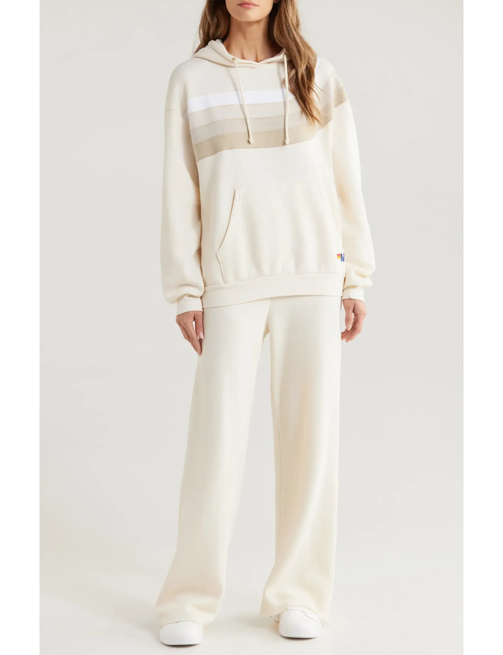 Wave 4 Relaxed Pullover Hoodie, Vintage White