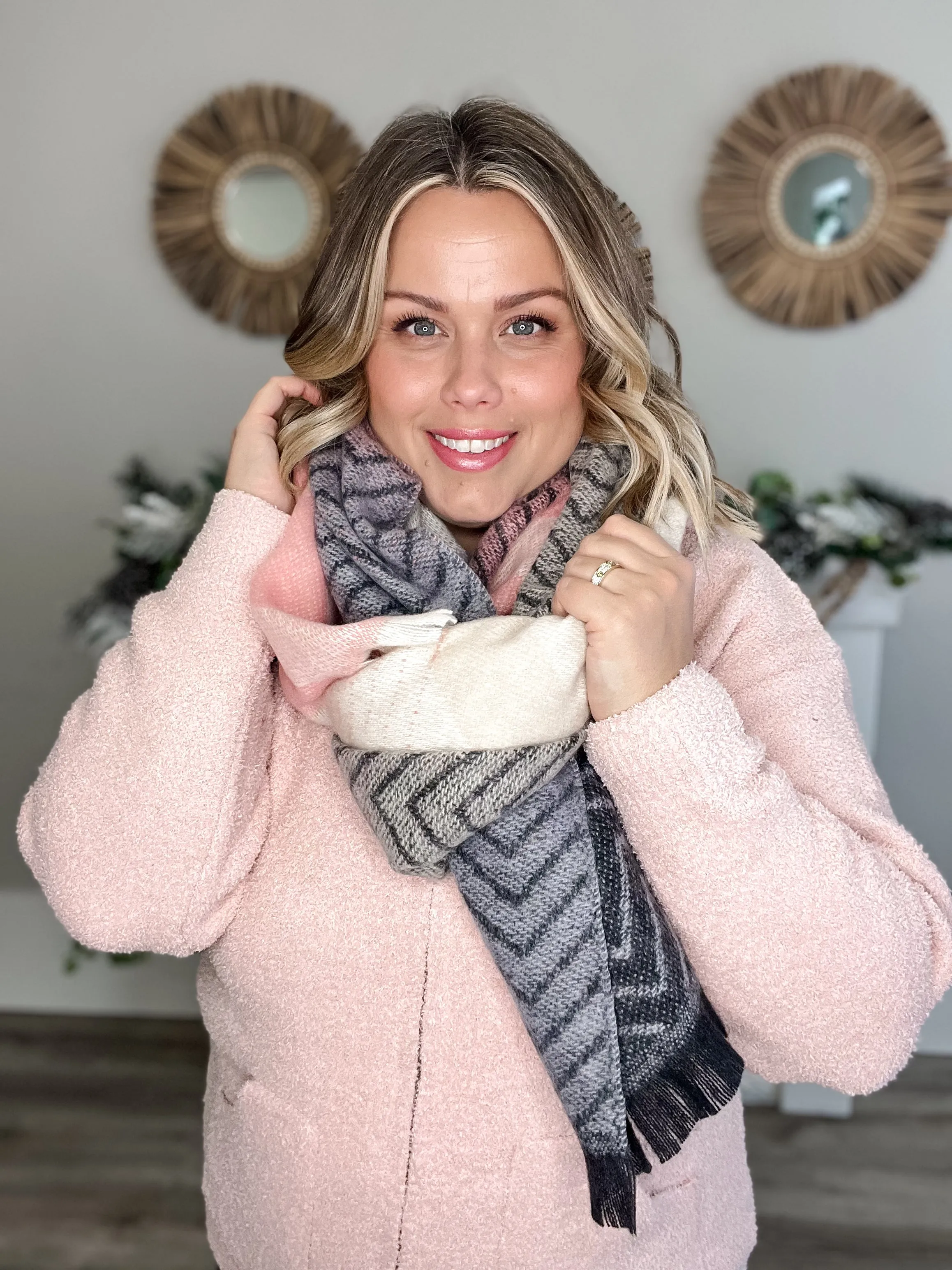 Zipper Hoodie w pockets - Pink